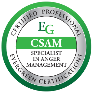 Anger management credential badge